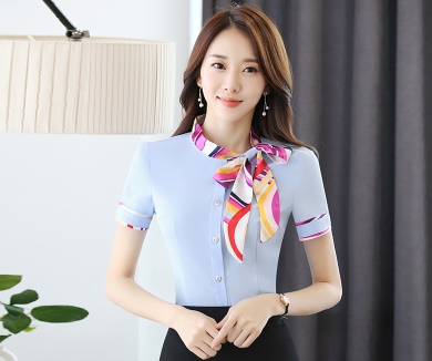 pre-order ** ชุดทำงาน ชุดพนักงานบริษัท ชุดยูนิฟอร์ม (เสื้อเชิ้ต) สีตามภาพ ไซร์ S M L XL 2XL 3XL 4XL