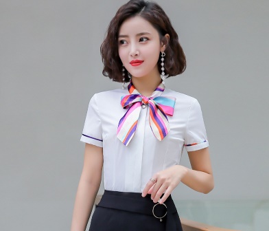pre-order ** ชุดทำงาน ชุดพนักงานบริษัท ชุดยูนิฟอร์ม (เสื้อเชิ้ต) สีตามภาพ ไซร์ S M L XL 2XL 3XL 4XL
