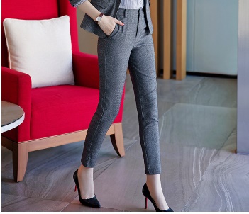pre-order ** ชุดทำงาน ชุดพนักงานบริษัท ชุดยูนิฟอร์ม (กางกาง) สีตามภาพ ไซร์ S M L XL 2XL 3XL 4XL