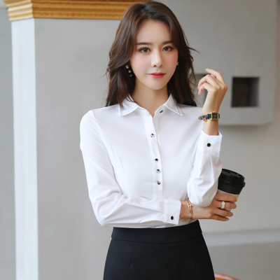 pre-order ** ชุดทำงาน ชุดพนักงานบริษัท ชุดยูนิฟอร์ม (เสื้อเชิ้ต) สีตามภาพ ไซร์ S M L XL 2XL 3XL 4XL