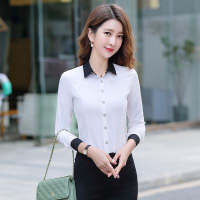 pre-order ** ชุดทำงาน ชุดพนักงานบริษัท ชุดยูนิฟอร์ม (เสื้อเชิ้ต) สีตามภาพ ไซร์ S M L XL 2XL 3XL 4XL