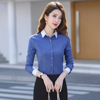 pre-order ** ชุดทำงาน ชุดพนักงานบริษัท ชุดยูนิฟอร์ม (เสื้อเชิ้ต) สีตามภาพ ไซร์ S M L XL 2XL 3XL 4XL