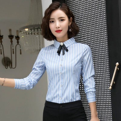 pre-order ** ชุดทำงาน ชุดพนักงานบริษัท ชุดยูนิฟอร์ม (เสื้อเชิ้ต+กระโปรง) สีตามภาพ ไซร์ S M L XL 2XL 3XL 4XL