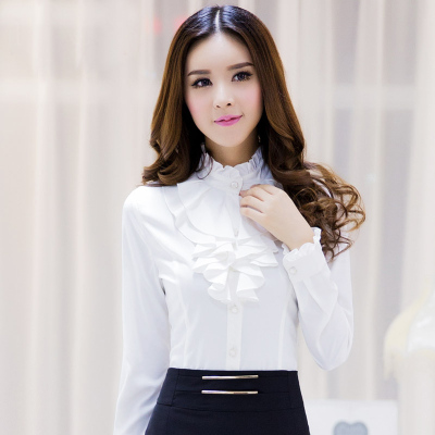 pre-order ** ชุดทำงาน ชุดพนักงานบริษัท ชุดยูนิฟอร์ม (เสื้อเชิ้ต) สีตามภาพ ไซร์ S M L XL 2XL 3XL 4XL