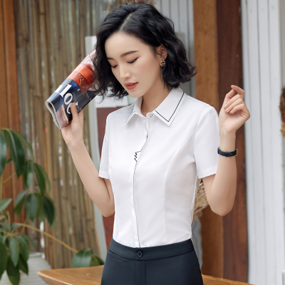 pre-order ** ชุดทำงาน ชุดพนักงานบริษัท ชุดยูนิฟอร์ม (เสื้อเชิ้ต) สีตามภาพ ไซร์ S M L XL 2XL 3XL 4XL