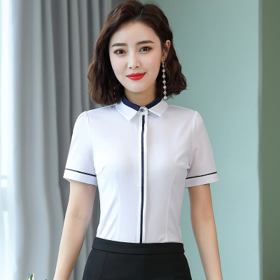 pre-order ** ชุดทำงาน ชุดพนักงานบริษัท ชุดยูนิฟอร์ม (เสื้อเชิ้ต) สีตามภาพ ไซร์ S M L XL 2XL 3XL 4XL
