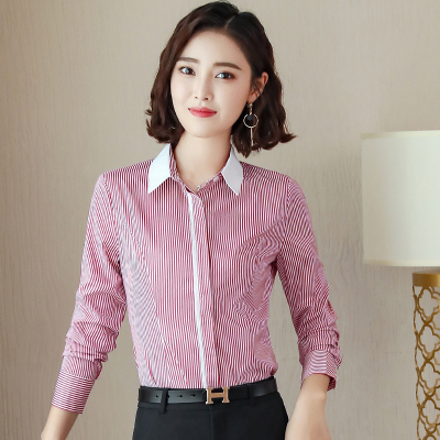pre-order ** ชุดทำงาน ชุดพนักงานบริษัท ชุดยูนิฟอร์ม (เสื้อเชิ้ต) สีตามภาพ ไซร์ S M L XL 2XL 3XL 4XL