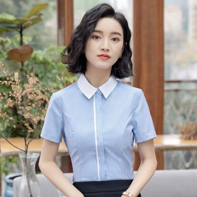 pre-order ** ชุดทำงาน ชุดพนักงานบริษัท ชุดยูนิฟอร์ม (เสื้อเชิ้ต) สีตามภาพ ไซร์ S M L XL 2XL 3XL 4XL