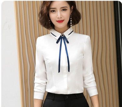 pre-order ** ชุดทำงาน ชุดพนักงานบริษัท ชุดยูนิฟอร์ม (เสื้อเชิ้ต+กระโปรง) สีตามภาพ ไซร์ S M L XL 2XL 3XL 4XL