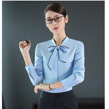 pre-order ** ชุดทำงาน ชุดพนักงานบริษัท ชุดยูนิฟอร์ม (เสื้อเชิ้ต+กระโปรง) สีตามภาพ ไซร์ S M L XL 2XL 3XL 4XL