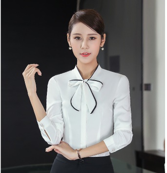 pre-order ** ชุดทำงาน ชุดพนักงานบริษัท ชุดยูนิฟอร์ม (เสื้อเชิ้ต+กระโปรง) สีตามภาพ ไซร์ S M L XL 2XL 3XL 4XL
