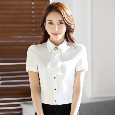 pre-order ** ชุดทำงาน ชุดพนักงานบริษัท ชุดยูนิฟอร์ม (เสื้อเชิ้ต+กระโปรง) สีตามภาพ ไซร์ S M L XL 2XL 3XL 4XL