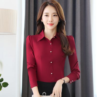 pre-order ** ชุดทำงาน ชุดพนักงานบริษัท ชุดยูนิฟอร์ม (เสื้อเชิ้ต+กระโปรง) สีตามภาพ ไซร์ S M L XL 2XL 3XL 4XL