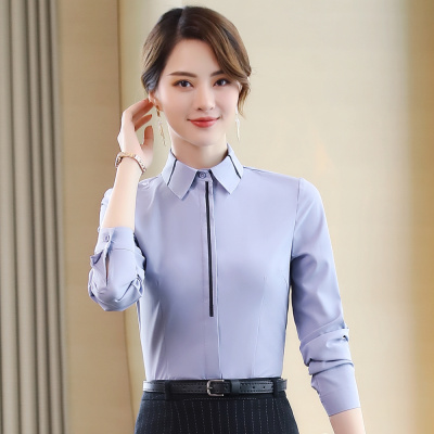 pre-order ** ชุดทำงาน ชุดพนักงานบริษัท ชุดยูนิฟอร์ม (เสื้อเชิ้ต) สีตามภาพ ไซร์ S M L XL 2XL 3XL 4XL