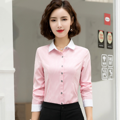 pre-order ** ชุดทำงาน ชุดพนักงานบริษัท ชุดยูนิฟอร์ม (เสื้อเชิ้ต) สีตามภาพ ไซร์ S M L XL 2XL 3XL 4XL