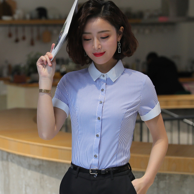 pre-order ** ชุดทำงาน ชุดพนักงานบริษัท ชุดยูนิฟอร์ม (เสื้อเชิ้ต) สีตามภาพ ไซร์ S M L XL 2XL 3XL 4XL