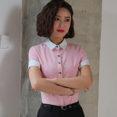 pre-order ** ชุดทำงาน ชุดพนักงานบริษัท ชุดยูนิฟอร์ม (เสื้อเชิ้ต) สีตามภาพ ไซร์ S M L XL 2XL 3XL 4XL