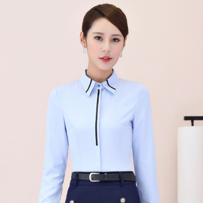pre-order ** ชุดทำงาน ชุดพนักงานบริษัท ชุดยูนิฟอร์ม (เสื้อเชิ้ต) สีตามภาพ ไซร์ S M L XL 2XL 3XL 4XL