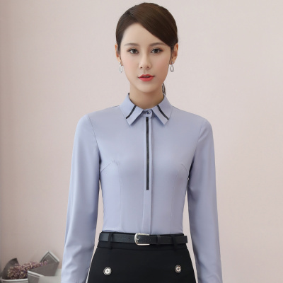pre-order ** ชุดทำงาน ชุดพนักงานบริษัท ชุดยูนิฟอร์ม (เสื้อเชิ้ต) สีตามภาพ ไซร์ S M L XL 2XL 3XL 4XL