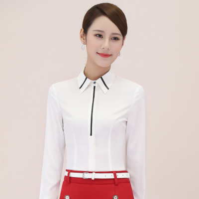 pre-order ** ชุดทำงาน ชุดพนักงานบริษัท ชุดยูนิฟอร์ม (เสื้อเชิ้ต) สีตามภาพ ไซร์ S M L XL 2XL 3XL 4XL