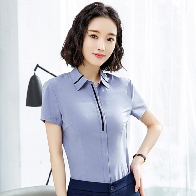 pre-order ** ชุดทำงาน ชุดพนักงานบริษัท ชุดยูนิฟอร์ม (เสื้อเชิ้ต) สีตามภาพ ไซร์ S M L XL 2XL 3XL 4XL