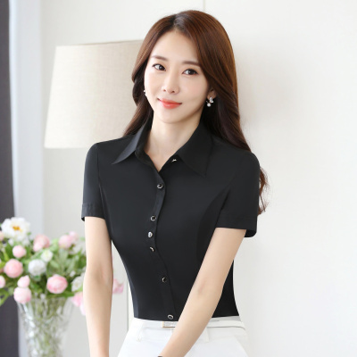 pre-order ** ชุดทำงาน ชุดพนักงานบริษัท ชุดยูนิฟอร์ม (เสื้อเชิ้ต) สีตามภาพ ไซร์ S M L XL 2XL 3XL 4XL