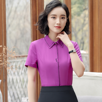 pre-order ** ชุดทำงาน ชุดพนักงานบริษัท ชุดยูนิฟอร์ม (เสื้อเชิ้ต) สีตามภาพ ไซร์ S M L XL 2XL 3XL 4XL