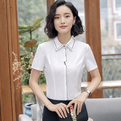 pre-order ** ชุดทำงาน ชุดพนักงานบริษัท ชุดยูนิฟอร์ม (เสื้อเชิ้ต) สีตามภาพ ไซร์ S M L XL 2XL 3XL 4XL