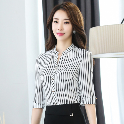 pre-order ** ชุดทำงาน ชุดพนักงานบริษัท ชุดยูนิฟอร์ม (เสื้อเชิ้ต) สีตามภาพ ไซร์ S M L XL 2XL 3XL 4XL