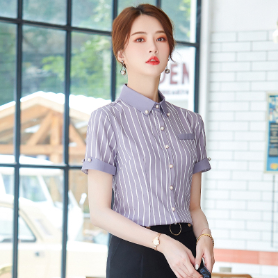 pre-order ** ชุดทำงาน ชุดพนักงานบริษัท ชุดยูนิฟอร์ม (เสื้อเชิ้ต) สีตามภาพ ไซร์ S M L XL 2XL 3XL 4XL