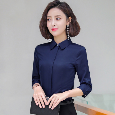 pre-order ** ชุดทำงาน ชุดพนักงานบริษัท ชุดยูนิฟอร์ม (เสื้อเชิ้ต) สีตามภาพ ไซร์ S M L XL 2XL 3XL 4XL