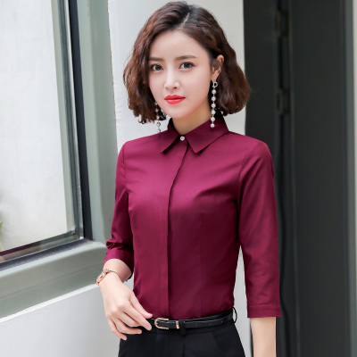 pre-order ** ชุดทำงาน ชุดพนักงานบริษัท ชุดยูนิฟอร์ม (เสื้อเชิ้ต) สีตามภาพ ไซร์ S M L XL 2XL 3XL 4XL