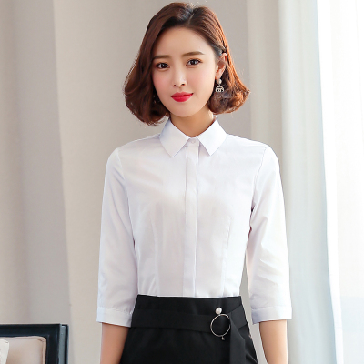 pre-order ** ชุดทำงาน ชุดพนักงานบริษัท ชุดยูนิฟอร์ม (เสื้อเชิ้ต) สีตามภาพ ไซร์ S M L XL 2XL 3XL 4XL