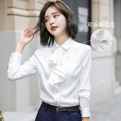 pre-order ** ชุดทำงาน ชุดพนักงานบริษัท ชุดยูนิฟอร์ม (เสื้อเชิ้ต) สีตามภาพ ไซร์ S M L XL 2XL 3XL 4XL