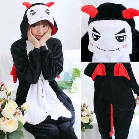 7C86 ชุดมาสคอต ชุดนอน ชุดแฟนซี ปีศาจ ปิศาจ เดวิล Mascot Demon Costumes