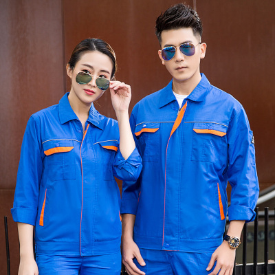 pre-order ** ชุดทำงานชุดยูนิฟอร์ม ช่าง เสื้อ+กางเกง สีตามภาพ ไซร์ s( 160) M(165) L(170) XL( 175) 2XL( 180) 3XL (185) 4XL (190) ,