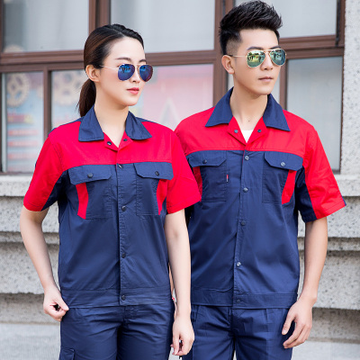 pre-order ** ชุดทำงานชุดยูนิฟอร์ม ช่าง เสื้อ+กางเกง สีตามภาพ ไซร์ s( 160) M(165) L(170) XL( 175) 2XL( 180) 3XL (185) 4XL (190) ,