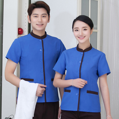 pre-oder**เสื้อพนักงานแม่บ้าน เสื้อแม่บ้านทำความสะอาด พนักงานสปา พนักงานโรงแรม พนักงานรีสอร์ท (สินค้าไม่รวมกางเกง) ***สินค้าไม่สามารถเปลี่ยนสีและรูปแบบได้คะ สีตามภาพ ไซร์ L XL 2XL 3XL 