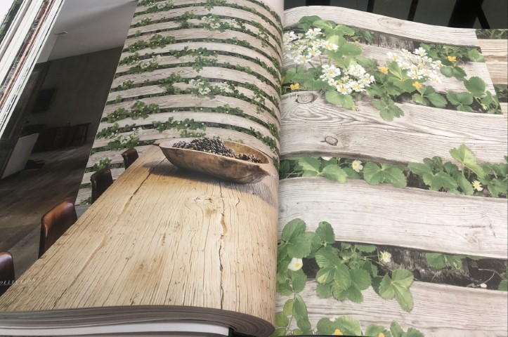 wallอิฐไม้ เกาหลีม้วนใหญ่15ตรม ยาว15.6ม ก1.06 ม cnt