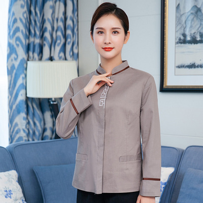 pre-oder**เสื้อพนักงานแม่บ้าน เสื้อแม่บ้านทำความสะอาด พนักงานสปา พนักงานโรงแรม พนักงานรีสอร์ท (สินค้าไม่รวมกางเกง) ***สินค้าไม่สามารถเปลี่ยนสีและรูปแบบได้คะ สีตามภาพ ไซร์ L XL 2XL 3XL 4XL