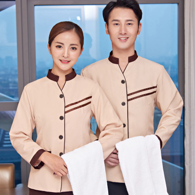 pre-oder**เสื้อพนักงานแม่บ้าน เสื้อแม่บ้านทำความสะอาด พนักงานสปา พนักงานโรงแรม พนักงานรีสอร์ท (สินค้าไม่รวมกางเกง) ***สินค้าไม่สามารถเปลี่ยนสีและรูปแบบได้คะ สีตามภาพ ไซร์ L XL 2XL 3XL 4XL