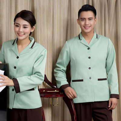 pre-oder**เสื้อพนักงานแม่บ้าน เสื้อแม่บ้านทำความสะอาด พนักงานสปา พนักงานโรงแรม พนักงานรีสอร์ท (สินค้าไม่รวมกางเกง) ***สินค้าไม่สามารถเปลี่ยนสีและรูปแบบได้คะ สีตามภาพ ไซร์ L XL 2XL 3XL 4XL