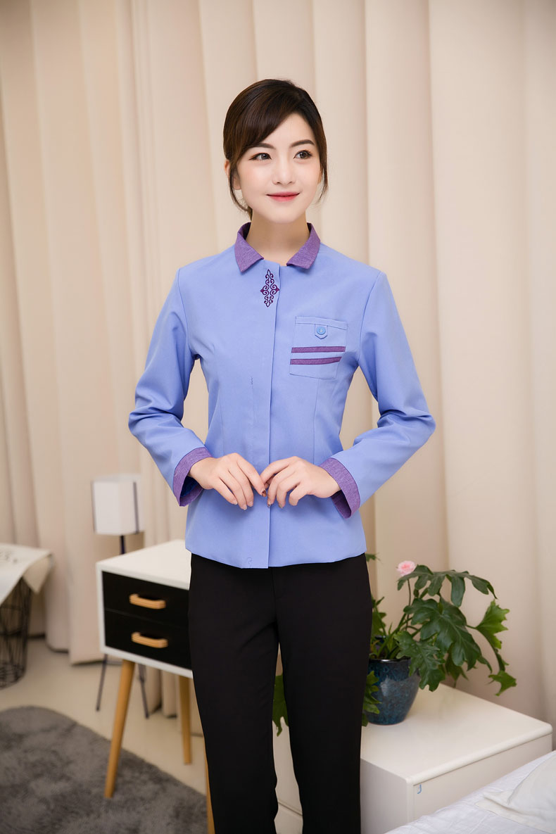 pre-oder**เสื้อพนักงานแม่บ้าน เสื้อแม่บ้านทำความสะอาด พนักงานสปา พนักงานโรงแรม พนักงานรีสอร์ท (สินค้าไม่รวมกางเกง) ***สินค้าไม่สามารถเปลี่ยนสีและรูปแบบได้คะ สีตามภาพ ไซร์ L XL 2XL 3XL 4XL