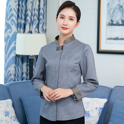 pre-oder**เสื้อพนักงานแม่บ้าน เสื้อแม่บ้านทำความสะอาด พนักงานสปา พนักงานโรงแรม พนักงานรีสอร์ท (สินค้าไม่รวมกางเกง) ***สินค้าไม่สามารถเปลี่ยนสีและรูปแบบได้คะ สีตามภาพ ไซร์ L XL 2XL 3XL 4XL