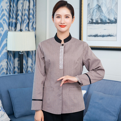 pre-oder**เสื้อพนักงานแม่บ้าน เสื้อแม่บ้านทำความสะอาด พนักงานสปา พนักงานโรงแรม พนักงานรีสอร์ท (สินค้าไม่รวมกางเกง) ***สินค้าไม่สามารถเปลี่ยนสีและรูปแบบได้คะ สีตามภาพ ไซร์ L XL 2XL 3XL 4XL