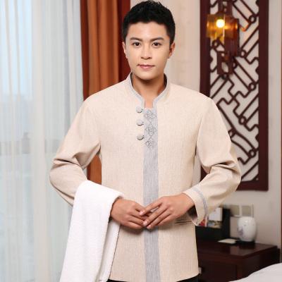 pre-oder**เสื้อพนักงานแม่บ้าน เสื้อแม่บ้านทำความสะอาด พนักงานสปา พนักงานโรงแรม พนักงานรีสอร์ท (สินค้าไม่รวมกางเกง) ***สินค้าไม่สามารถเปลี่ยนสีและรูปแบบได้คะ สีตามภาพ ไซร์ L XL 2XL 3XL 4XL