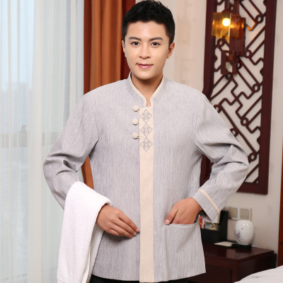 pre-oder**เสื้อพนักงานแม่บ้าน เสื้อแม่บ้านทำความสะอาด พนักงานสปา พนักงานโรงแรม พนักงานรีสอร์ท (สินค้าไม่รวมกางเกง) ***สินค้าไม่สามารถเปลี่ยนสีและรูปแบบได้คะ สีตามภาพ ไซร์ L XL 2XL 3XL 4XL