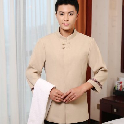 pre-oder**เสื้อพนักงานแม่บ้าน เสื้อแม่บ้านทำความสะอาด พนักงานสปา พนักงานโรงแรม พนักงานรีสอร์ท (สินค้าไม่รวมกางเกง) ***สินค้าไม่สามารถเปลี่ยนสีและรูปแบบได้คะ สีตามภาพ ไซร์ L XL 2XL 3XL 4XL