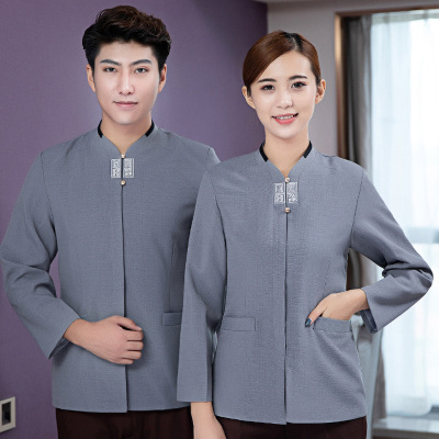 pre-oder**เสื้อพนักงานแม่บ้าน เสื้อแม่บ้านทำความสะอาด พนักงานสปา พนักงานโรงแรม พนักงานรีสอร์ท (สินค้าไม่รวมกางเกง) ***สินค้าไม่สามารถเปลี่ยนสีและรูปแบบได้คะ สีตามภาพ ไซร์ L XL 2XL 3XL 4XL