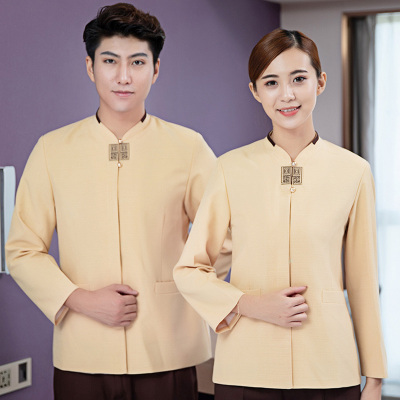 pre-oder**เสื้อพนักงานแม่บ้าน เสื้อแม่บ้านทำความสะอาด พนักงานสปา พนักงานโรงแรม พนักงานรีสอร์ท (สินค้าไม่รวมกางเกง) ***สินค้าไม่สามารถเปลี่ยนสีและรูปแบบได้คะ สีตามภาพ ไซร์ L XL 2XL 3XL 4XL
